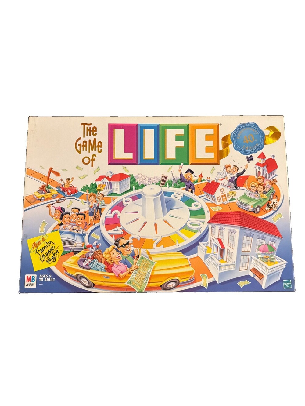 The Game of Life 40th Anniversary COMPLETE Board Game Milton Bradley 1999 Family